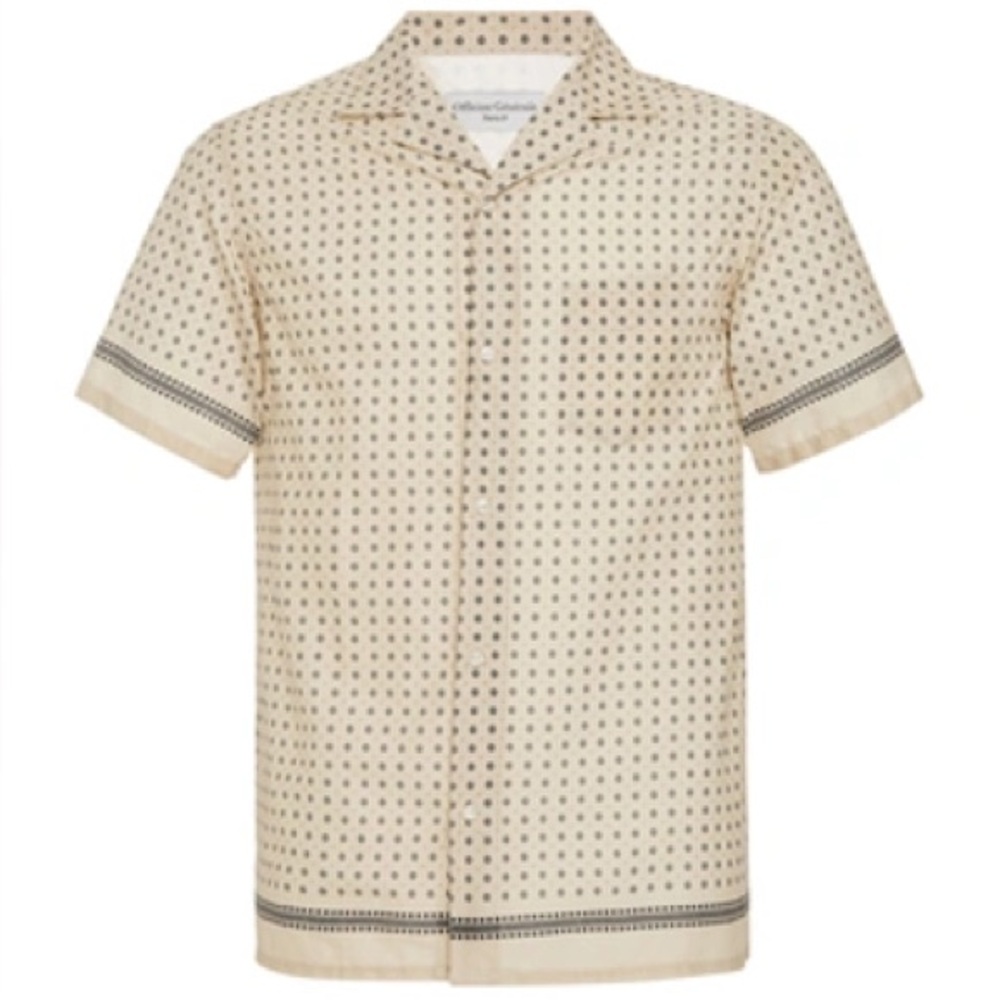 Dario Camp collared printed shirt